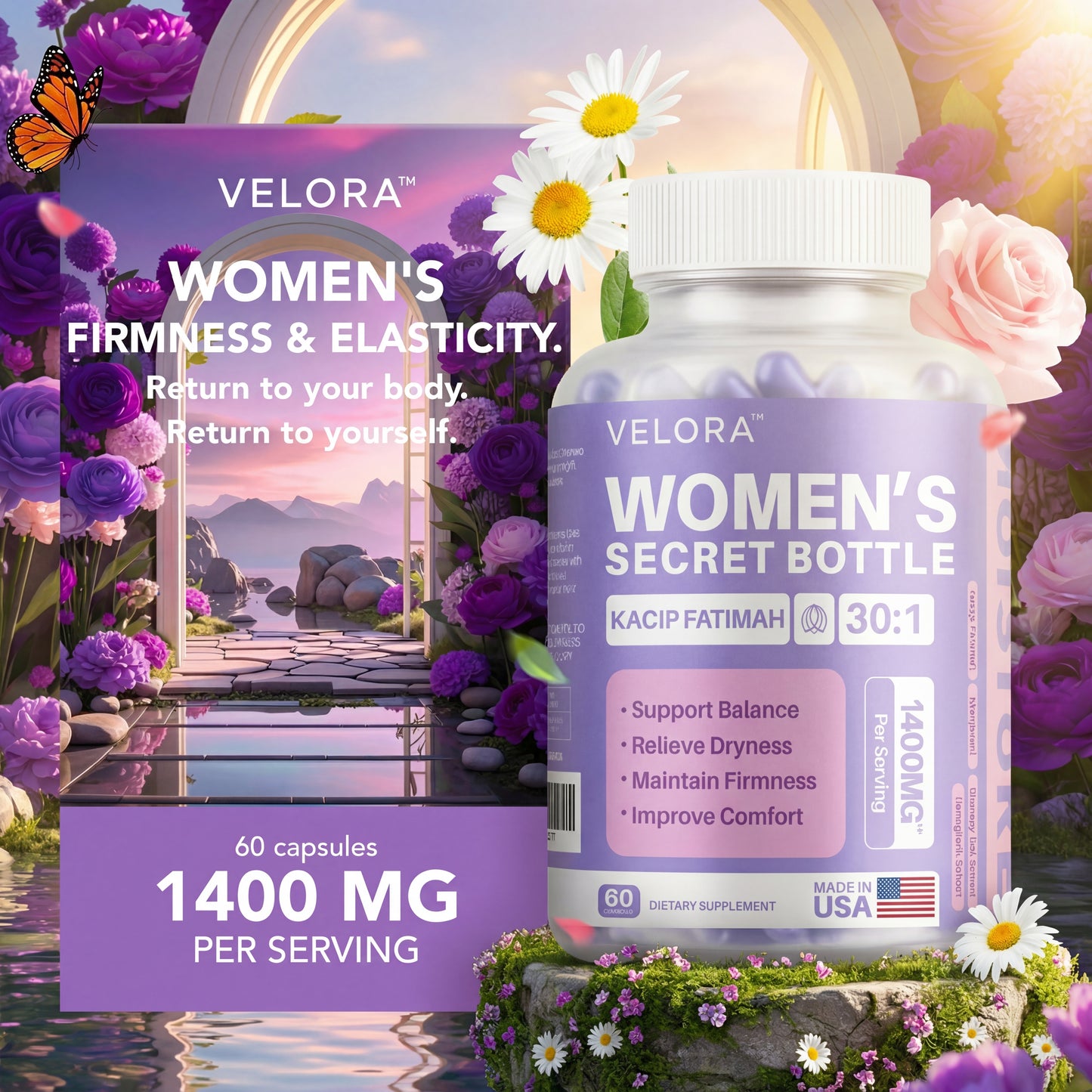 VELORA™ Women's Secret Bottle